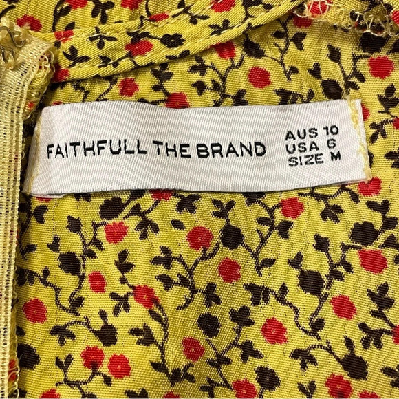 FAITHFULL THE BRAND by ANTHROPOLOGIE NWOT Pilou Floral Print Dress - Picture 6 of 9